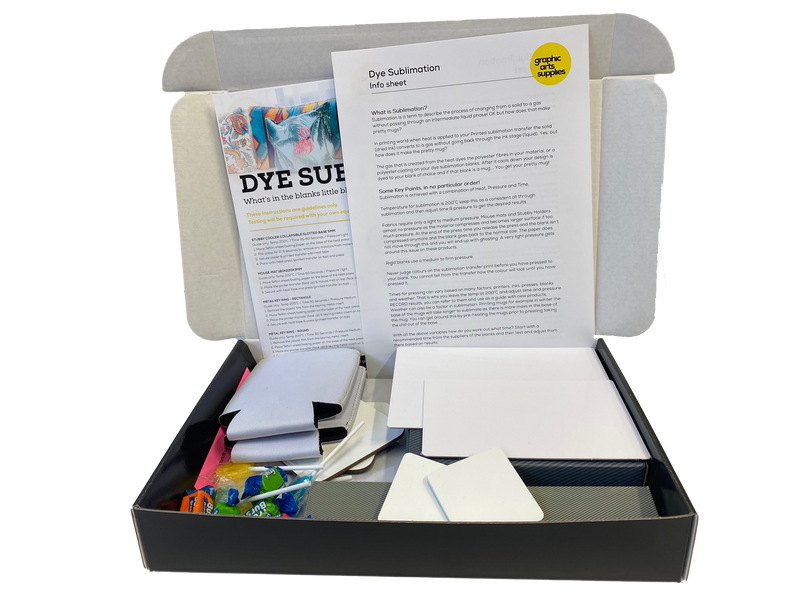 Dye Sublimation Blanks Selection box